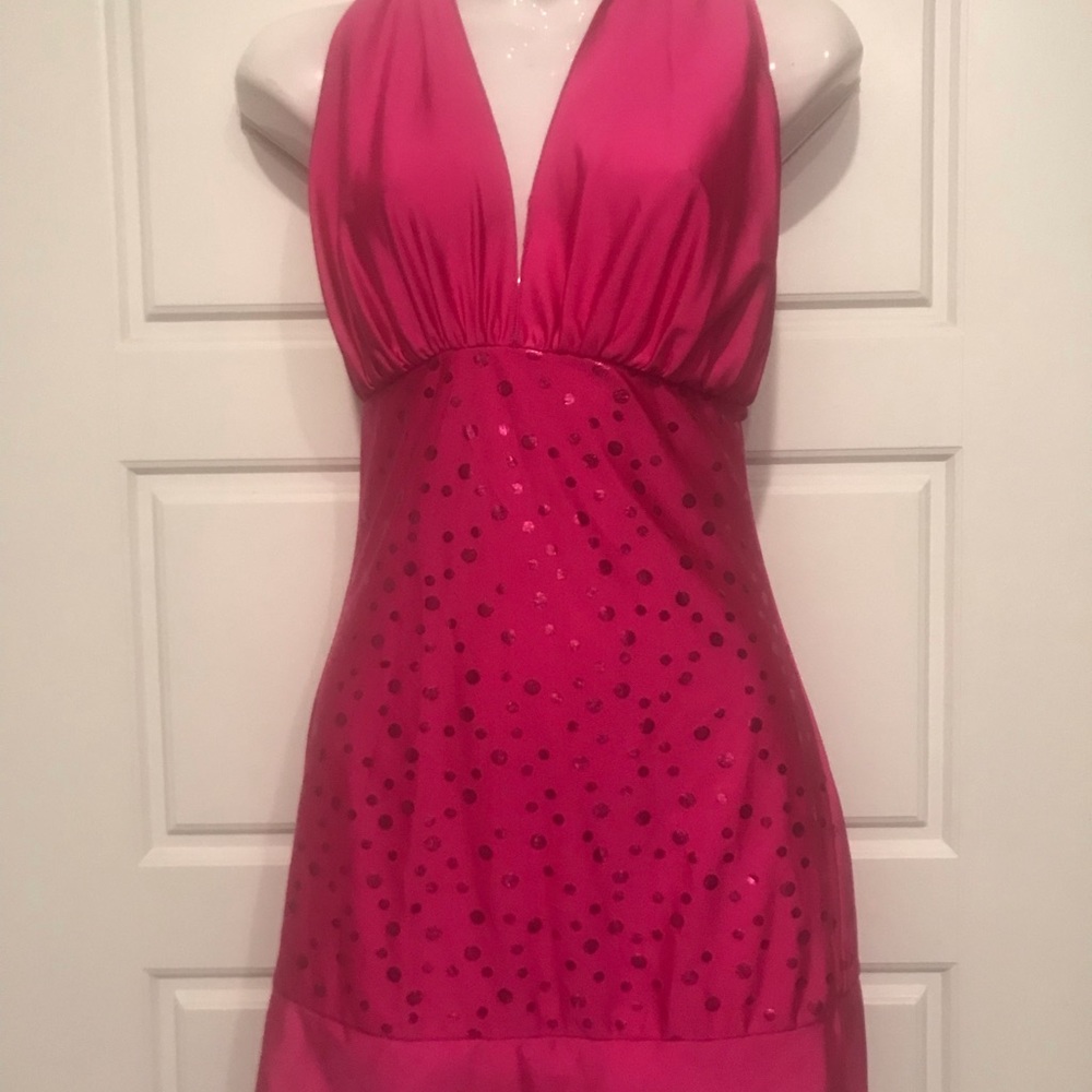 pink Halter Dress
